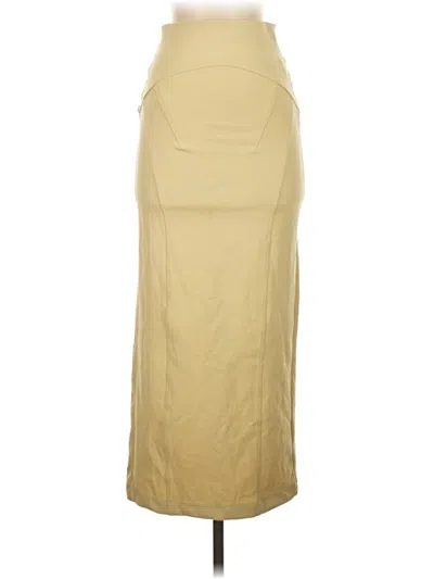 Pre-owned Zara Casual Skirt In Tan
