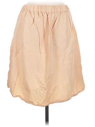 Pre-owned Zara Casual Skirt In Tan