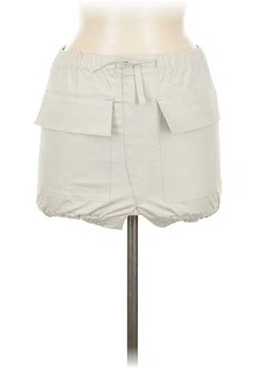 Zara Casual Skirt In White