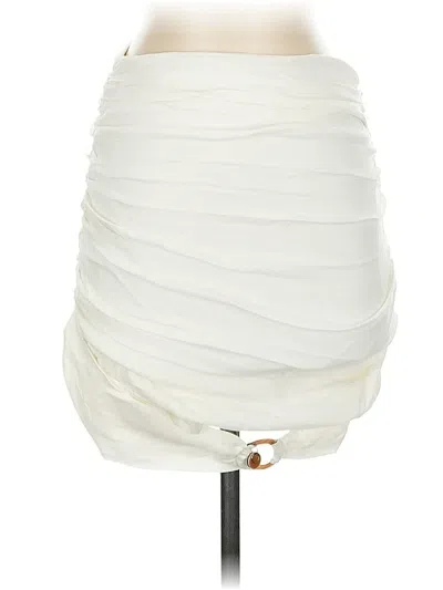 Pre-owned Zara Casual Skirt In White