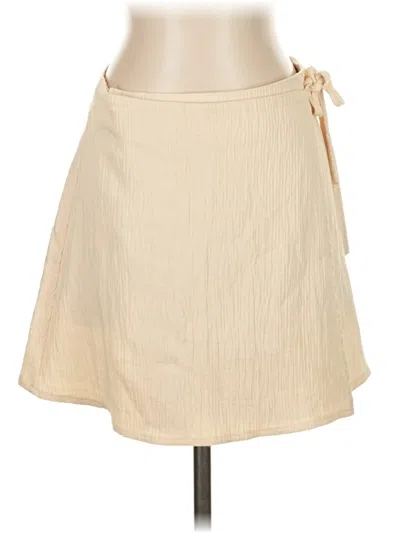 Pre-owned Zara Casual Skirt In White