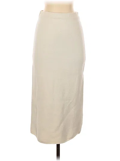 Zara Casual Skirt In White