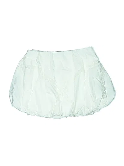 Pre-owned Zara Casual Skirt In White