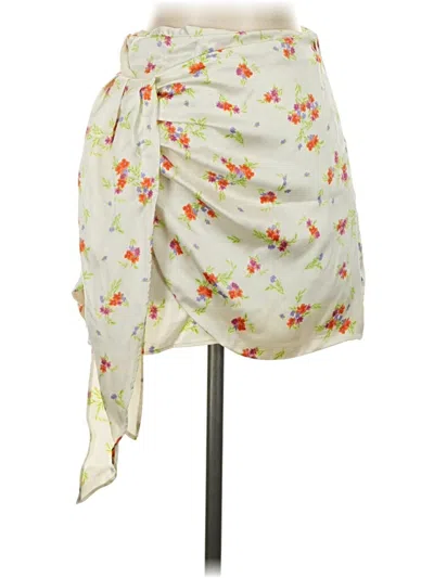 Pre-owned Zara Casual Skirt In White