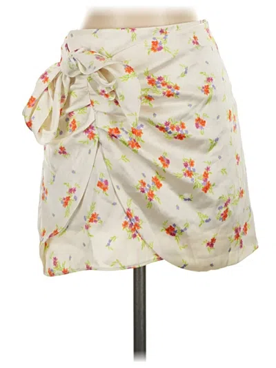 Pre-owned Zara Casual Skirt In White