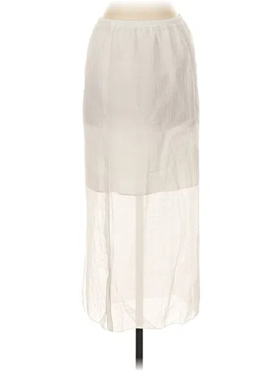 Pre-owned Zara Casual Skirt In White