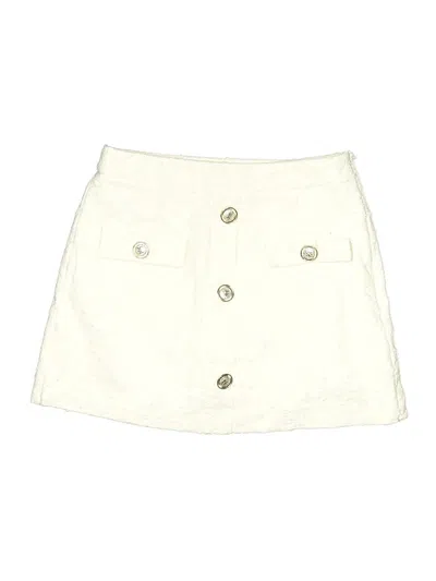 Pre-owned Zara Casual Skirt In White