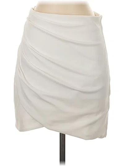 Pre-owned Zara Casual Skirt In White