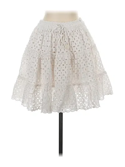 Pre-owned Zara Casual Skirt In White