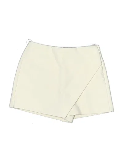 Pre-owned Zara Casual Skirt In White