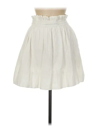 Pre-owned Zara Casual Skirt In White