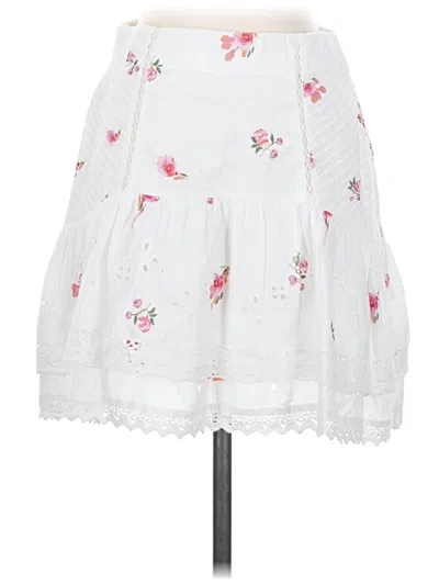 Pre-owned Zara Casual Skirt In White
