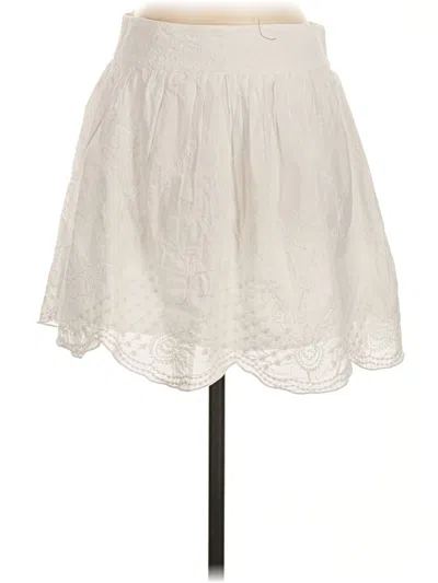 Zara Casual Skirt In White