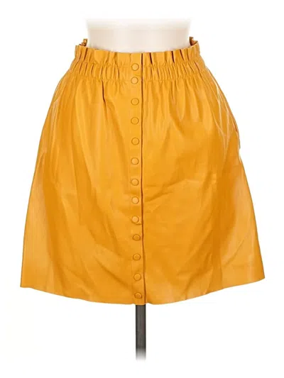 Pre-owned Zara Casual Skirt In Yellow