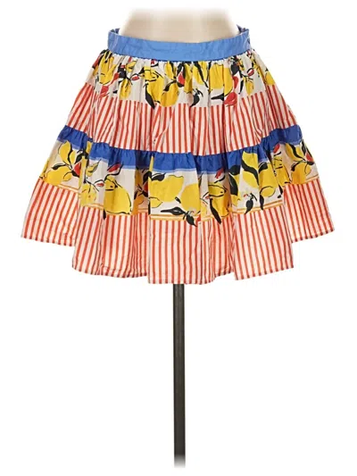 Pre-owned Zara Casual Skirt In Yellow