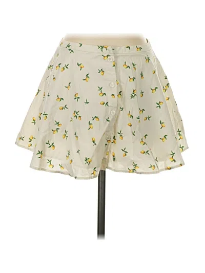Pre-owned Zara Casual Skirt In Yellow