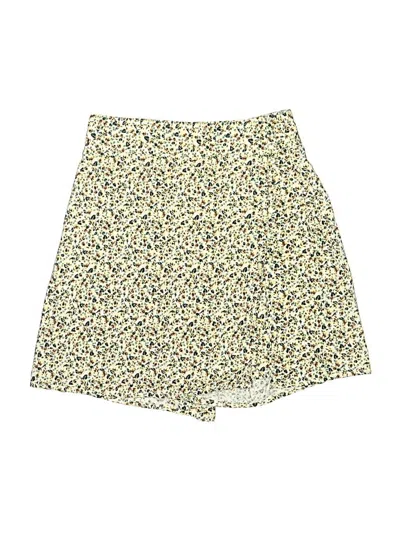 Pre-owned Zara Casual Skirt In Yellow
