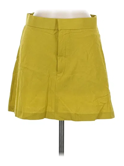 Zara Casual Skirt In Yellow
