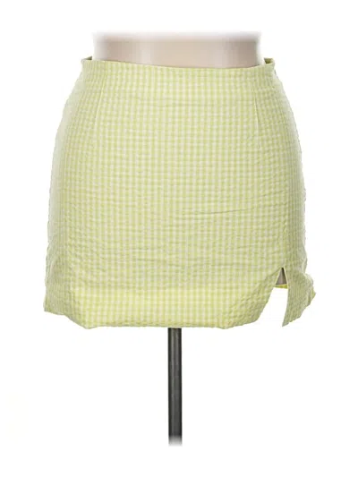 Pre-owned Zara Casual Skirt In Yellow