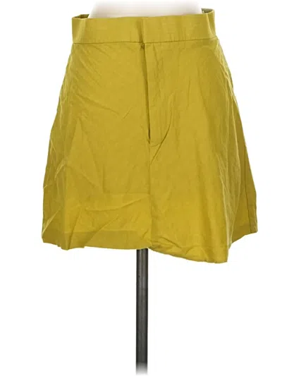 Pre-owned Zara Casual Skirt In Yellow