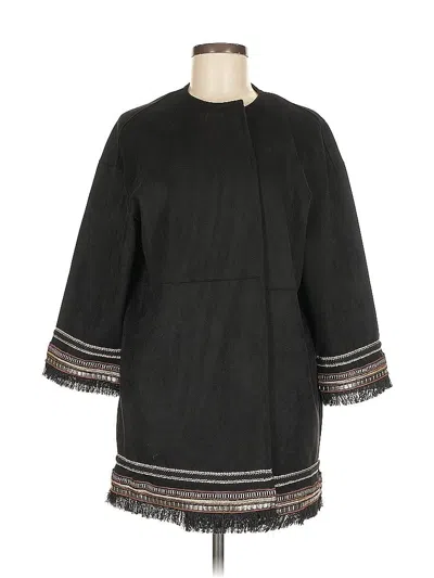 Pre-owned Zara Coat In Black