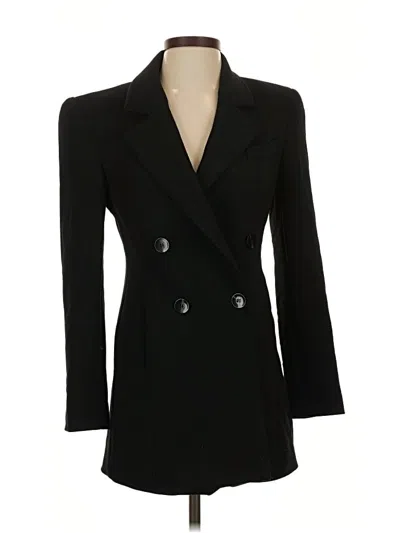 Pre-owned Zara Coat In Black