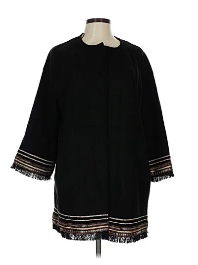 Pre-owned Zara Coat In Black