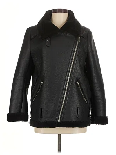 Pre-owned Zara Coat In Black