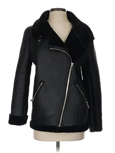 Pre-owned Zara Coat In Black