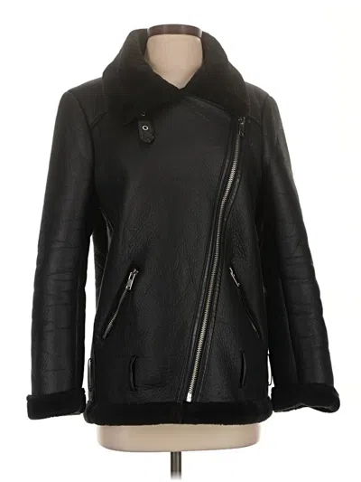 Pre-owned Zara Coat In Black