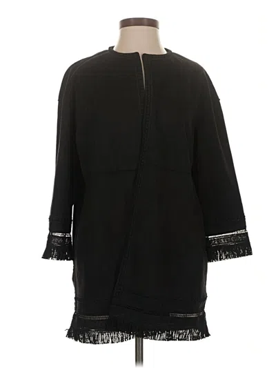 Pre-owned Zara Coat In Black
