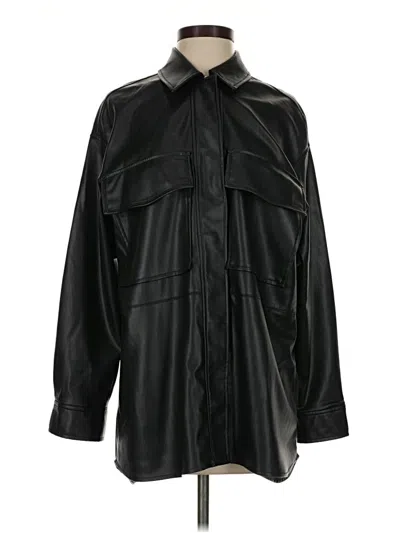 Pre-owned Zara Coat In Black