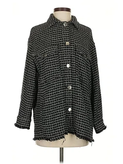 Pre-owned Zara Coat In Black