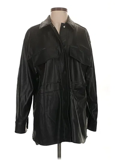 Pre-owned Zara Coat In Black