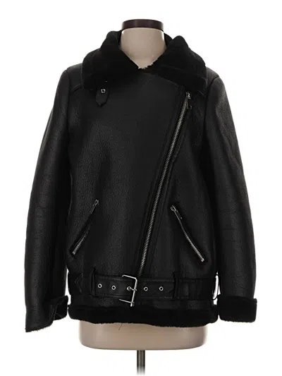 Pre-owned Zara Coat In Black