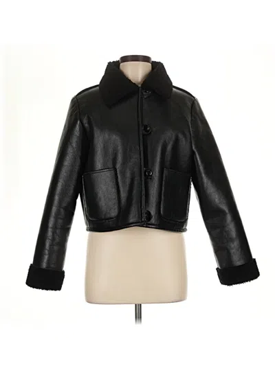 Pre-owned Zara Coat In Black
