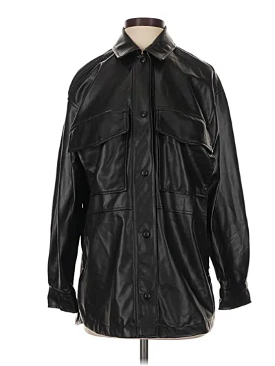 Pre-owned Zara Coat In Black