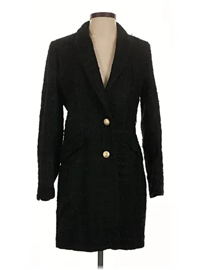 Pre-owned Zara Coat In Black