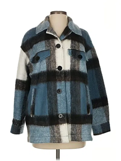 Pre-owned Zara Coat In Blue