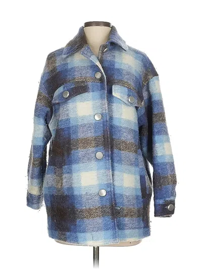 Pre-owned Zara Coat In Blue