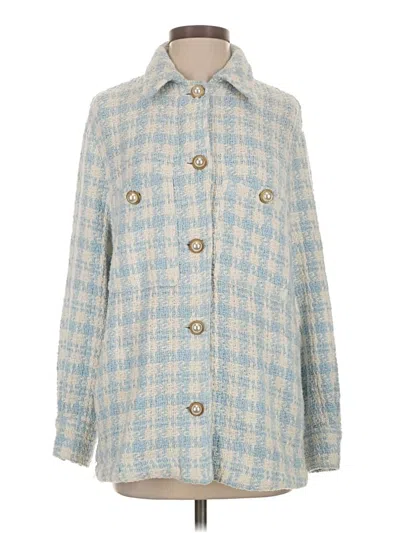 Pre-owned Zara Coat In Blue