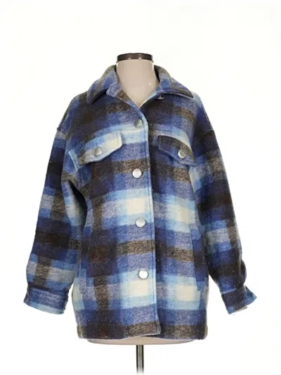 Pre-owned Zara Coat In Blue