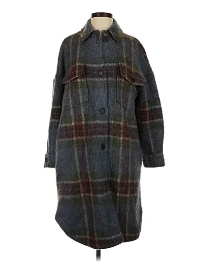 Pre-owned Zara Coat In Blue