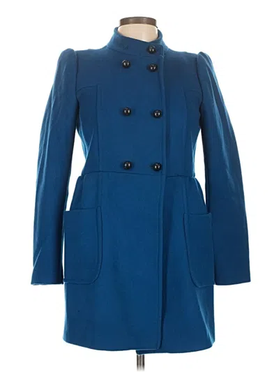 Pre-owned Zara Coat In Blue