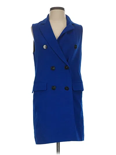 Pre-owned Zara Coat In Blue