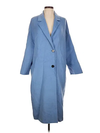 Pre-owned Zara Coat In Blue
