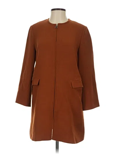 Pre-owned Zara Coat In Brown