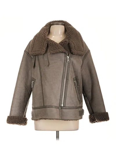Pre-owned Zara Coat In Brown