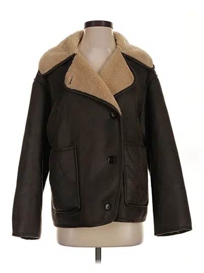 Pre-owned Zara Coat In Brown