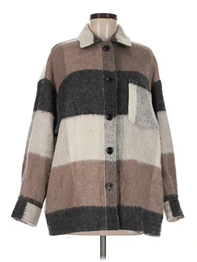 Pre-owned Zara Coat In Brown